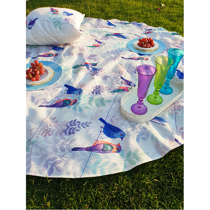  Birds Table Cloth-Circular